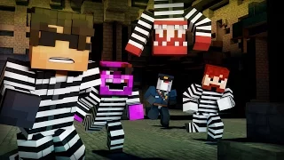 Minecraft Mini-Game: COPS N ROBBERS! (MAD MAX'S BRILLIANT BOOK!)