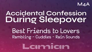 [M4A] Accidental Confession During Sleepover (Best Friends to Lovers) (Cuddling) (Rain) || ASMR RP