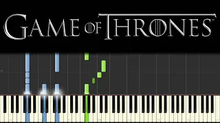 Game of Thrones - Main Theme (Piano Tutorial + sheets)