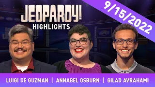 Luigi Goes For His Fifth Win | Daily Highlights | JEOPARDY!