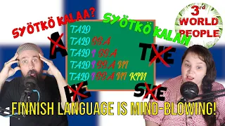 3rd WORLD PEOPLE DISCOVER THE INSANE FINNISH LANGUAGE | FINLAND REACTION