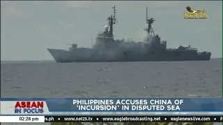Philippines accuses China of 'incursion' in disputed sea