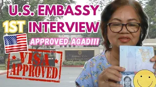 Approved agad 1st U.S. Embassy Visa Interview 2023 | Possible questions sa interview|Mama Mer Kusina