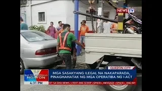 BP: Mga sasakyang ilegal na nakaparada, pinaghahatak ng mga operatiba ng I-ACT