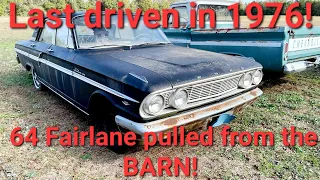 Will it run? 1964 Fairlane sitting for decades!