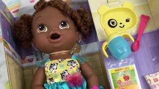 Baby Alive My Baby All Gone Doll Unboxing and Feeding Green Veggies with Explosive Diaper!