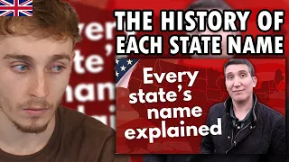 Brit Reacting to The origin of every US state's name