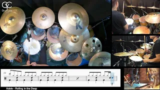 Rolling in the Deep - Adele / Drum Cover By CYC ( @cycdrumusic) score & sheet music