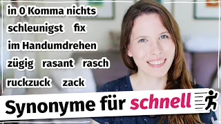 11 Synonyme für "schnell": Erweitere deinen Wortschatz (Deutsch B2, C1)!