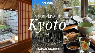 KYOTO JAPAN VLOG | private onsen, luxury ryokan, arashiyama, bullet train from tokyo