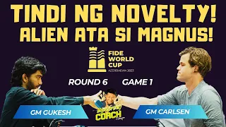GULATAN SA OPENING! Gukesh vs Carlsen! Fide World Cup 2023 Round 6 Game 1