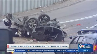 UPDATE: 1 dead, 6 injured in crash in South Central El Paso