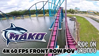 Mako at SeaWorld Orlando - 4K 60 fps Front Row POV - 2023 Repaint