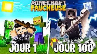 J'ai survécu 100 JOURS en tant que LA FAUCHEUSE dans MINECRAFT !