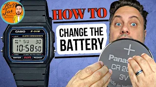 How to CHANGE a BATTERY in the CASIO F91W