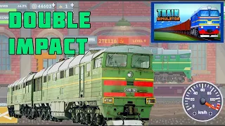 Two-section Soviet diesel locomotive 2TE116 level 9 | Train Simulator - 2D Railroad Game