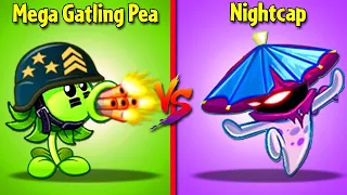 POKRA vs NIGHT CAP vs ULTOMATO vs MEGA GATLING PEA - Who Will Win? - PvZ 2 Plant vs Plant