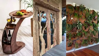 Top 50 Wooden furniture ideas /Woodworking project /wood décor &wood art ideas for interior design