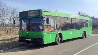 Бобруйск, автобус МАЗ-103.065 №342, маршрут 5Б (12.03.2024)