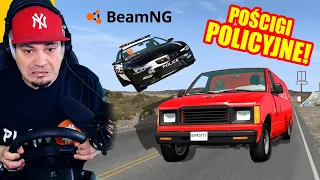 🚓 POŚCIGI POLICYJNE W BEAM.NG! 🚔 Beam.NG Mody