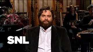 Zach Galifianakis Monologue: Monologue of Song - Saturday Night Live