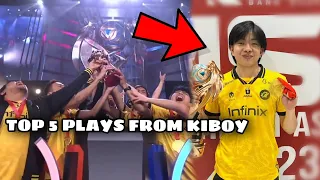 Top 5 plays from the finals MVP Kiboy in MSC 2023 || HIGHLIGHTS || MSC 2023 || MLBB