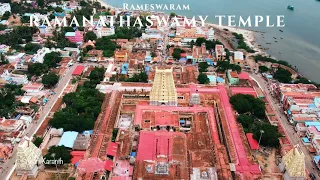 Beautiful Aerial View of Ramanathaswamy Temple, Rameswaram | WhatsApp Status