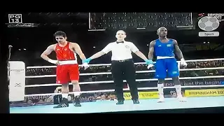 Stephen Zimba through to the Finals of the Welterweight boxing competition at Commonwealth Games.