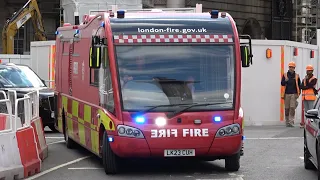 New Command Unit Bus On Driver Training Using Blue Lights & Siren - London Fire Brigade