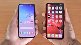 Samsung Galaxy S10e Vs iPhone XR Speed Test