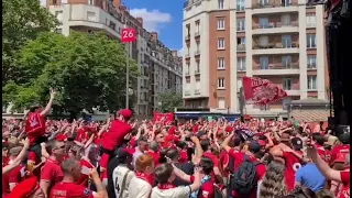 Tsimi Tsimi - Liverpool fans sing Kostas Tsimikas' song in Paris