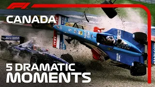 Top 5 Dramatic Moments | Canadian Grand Prix