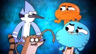 Gumball & Darwin vs Mordecai & Rigby 2 - Epic Cartoon Made Rap Battles Season 2