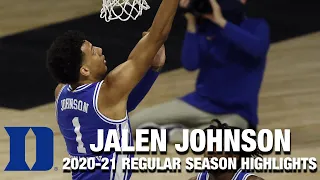 Jalen Johnson 2020-21 Regular Season Highlights | Duke Forward