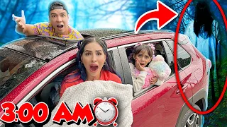 24 HORAS ENCERRADOS EN EL CARRO.. EMILY APARECIÓ 😰¡Nunca lo volveremos a hacer! Karla Bustillos