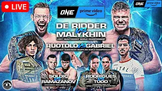 ONE on PRIME VIDEO 5: DE RIDDER vs. MALYKHIN | LIVE STREAM Watch Party BJJ MMA MUAYTHAI CHAMPIONSHIP