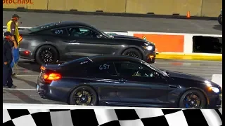 BMW M6 Coupe VS Mustang GT Corvette C6 DRAG RACING