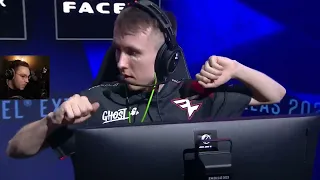 ohnePixel reacts to ropz crazy shot IEM Dallas 2023