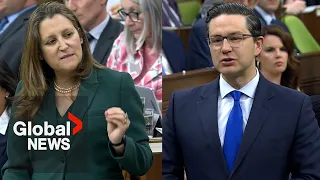 Poilievre accuses Liberals of worsening burden of inflation with deficit spending