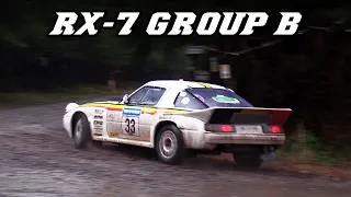 Mazda RX-7 Group B - fly-by's, idle, launch (2020 Legend Boucles)