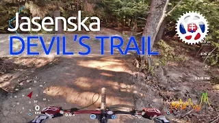 BIKEPARK Jasenska 2017 3. DEVIL'S TRAIL Course Preview /with GPS Live Data/