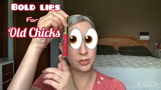 Friday Funday! Milani Stay Put Liquid Lip review demo first impression over 40 makeup