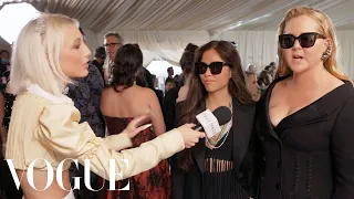 Amy Schumer Talks Climate Justice At The Met Gala | Met Gala 2022 With Emma Chamberlain | Vogue