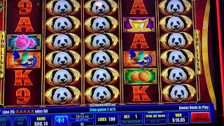 PANDA SLOT MACHINE. Looking for the bonus. #Gambling #Casino #Slots.