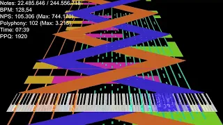 Black Midi Morpho Medley 10 - Story of the Fountain of Dreams 244.55 Million Notes [Redone]