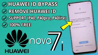 Как удалить Huawei ID Nova 7i / P40 Lite Bypass ID 2022