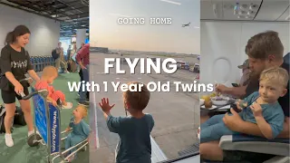 Flying With The Twins As Lap Infants For The Last Time | Flight Vlog |