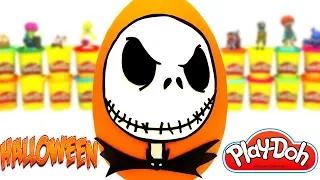 Huevo Sorpresa Gigante de Halloween Jack Skeleton en Español de Plastilina Play Doh