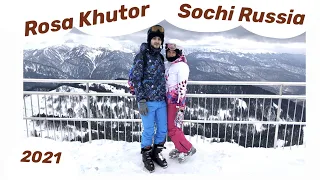 Rosa KHUTOR 🌹Skiing ⛷ Sochi 🎿 Russia 🇷🇺