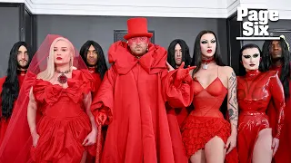 Sam Smith and Kim Petras heat up Grammys 2023 red carpet in ‘Unholy’ style | Page Six Celebrity News